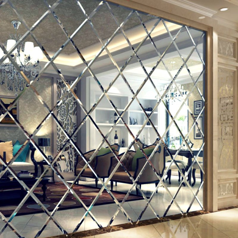 Lustro Fazowane Glamour 212x127 Srebrne