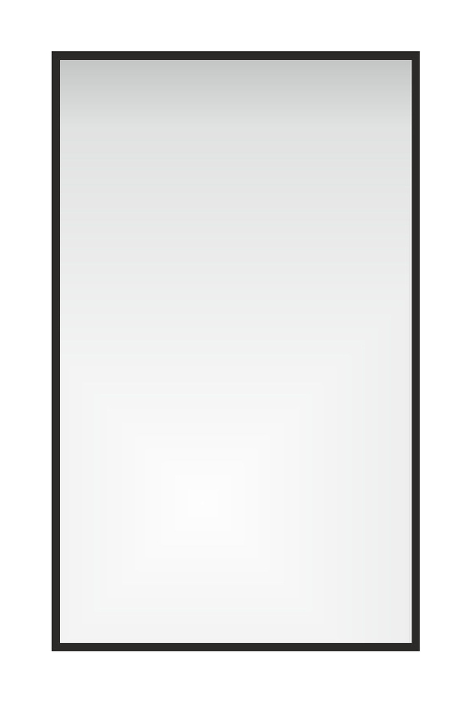 LUSTRO SREBRNE KAROL RAMA ALUMINIUM SZEROKA CZARNA 160X60